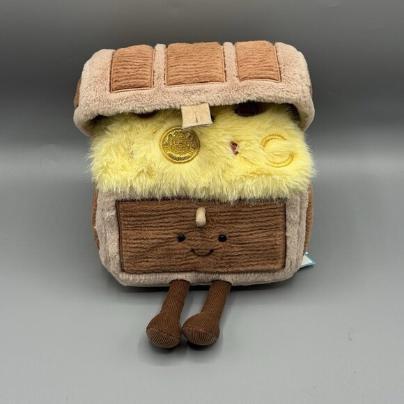 Jellycat Amuseables Treasure Chest Plush Stuffed Toy NEW Authentic